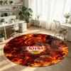 VfB Stuttgart Football Printed Round Crystal Velvet Rug Soft Non Slip Floor Carpet For Bedroom Holiday Gift
