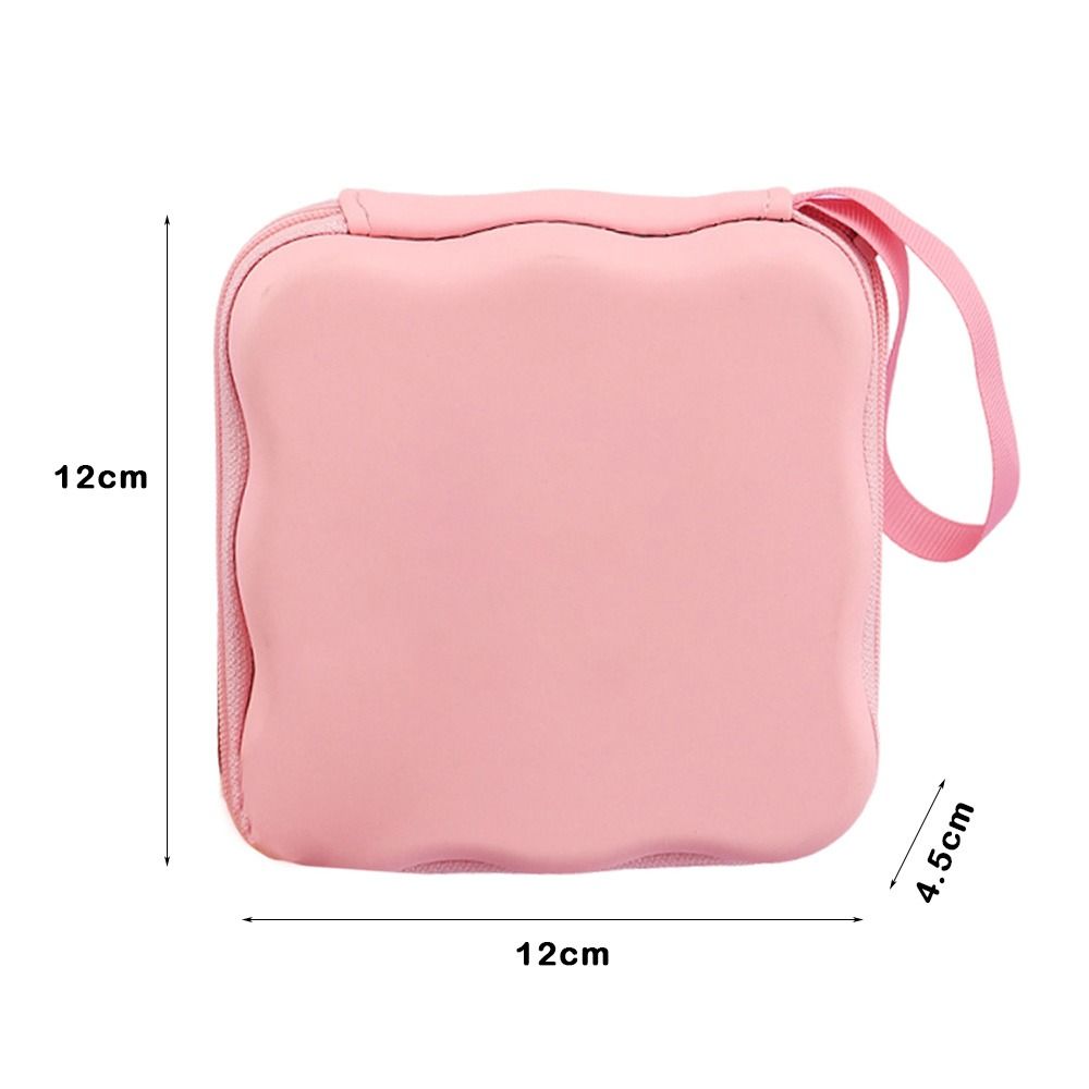 Cute Bow Knot Cable Protector Bag PU Portable Makeup Bag Charger Protector Storage Bag Travel