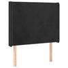 VidaXL LED Headboard Bedroom Furniture Single Bed Accessory Headboard Interior Black 3123806