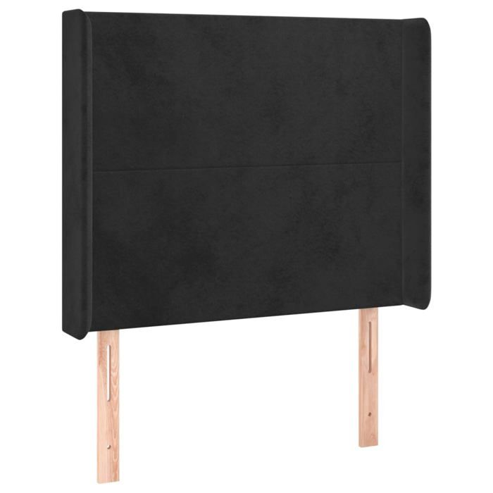 VidaXL LED Headboard Bedroom Furniture Single Bed Accessory Headboard Interior Black 3123806