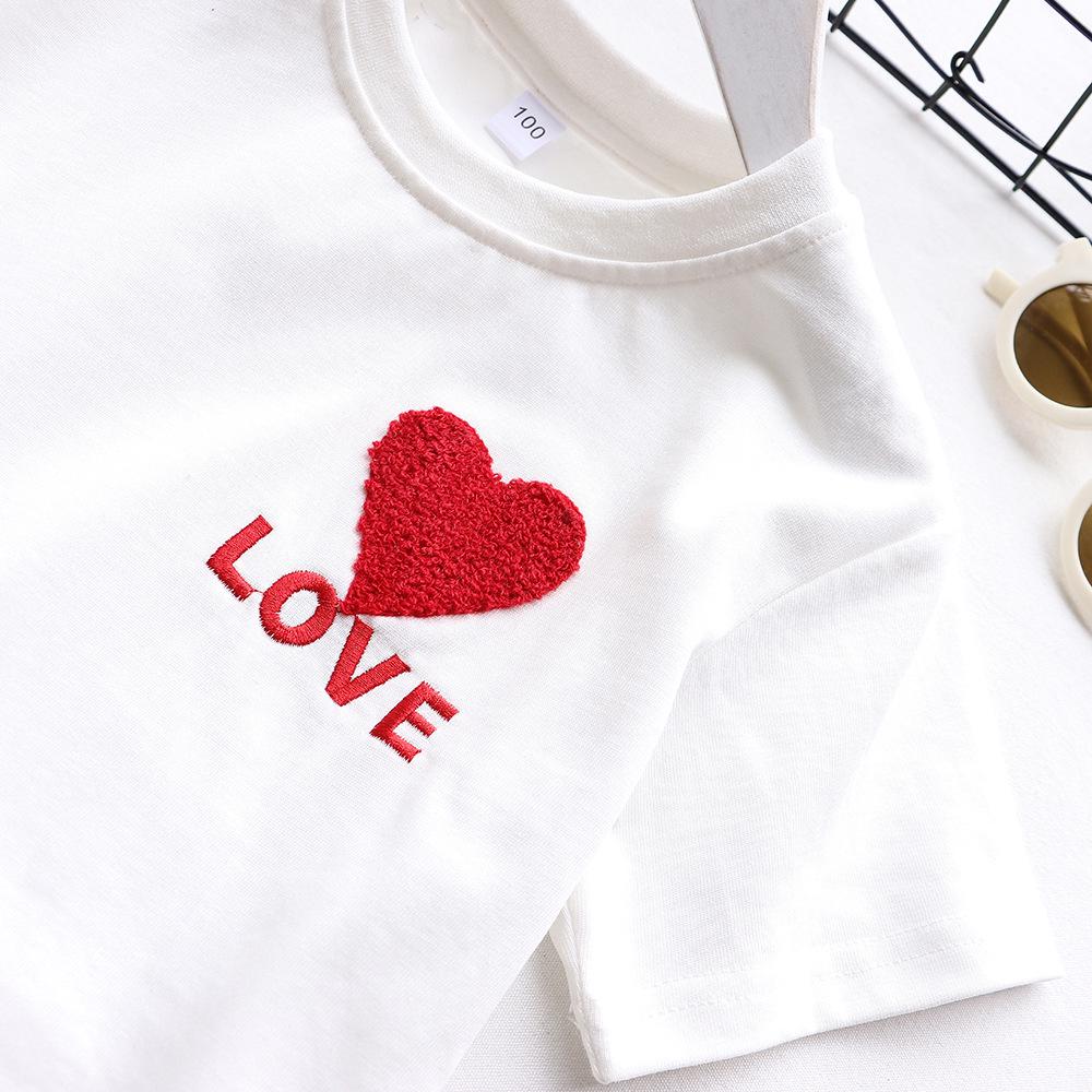 2025 Spring/Summer Year of the Tiger Family Outfits: Parent-Child Sets, Baby 100 Days Photos, Heart Embroidery for Mother-Daughter/Son