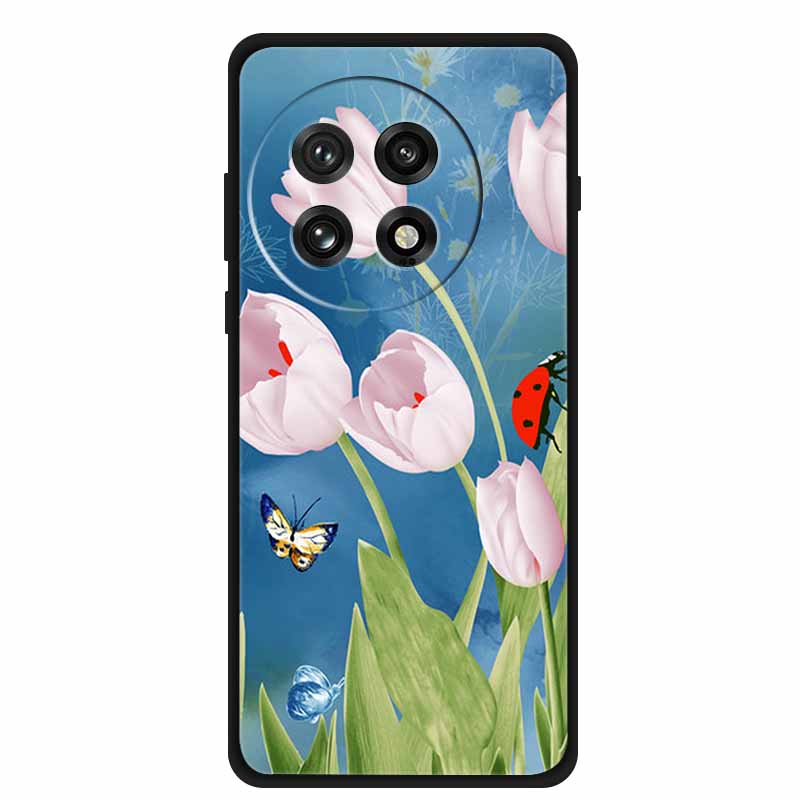 

Case For OnePlus 13R 13 R Shockproof Bumper Luxury Flowers Print Soft Silicone Cover For OnePlus13R 5G Bumper 1+ 13R Phone Funda OnePlus 13R