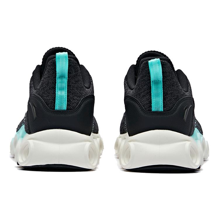 ANTA Running Shoes Men's Low top Black/Fluorescent Water Green/Ivory White 111935586R-1