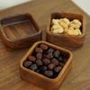 Living Room Decor 10*10*4cm Walnut Snack Bowl Hand-Polished Dish Natural Wood Wax Oil Multi-functional Storage