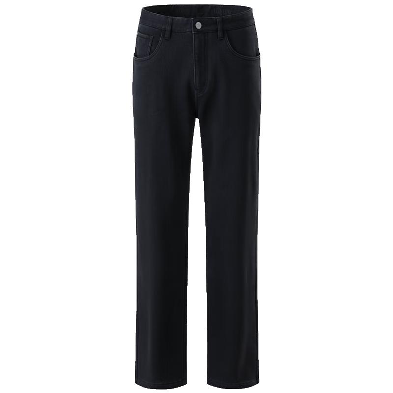 

Giovanni Valentino Men s Fleece-Lined Loose Straight Fit Casual Denim Jeans 33