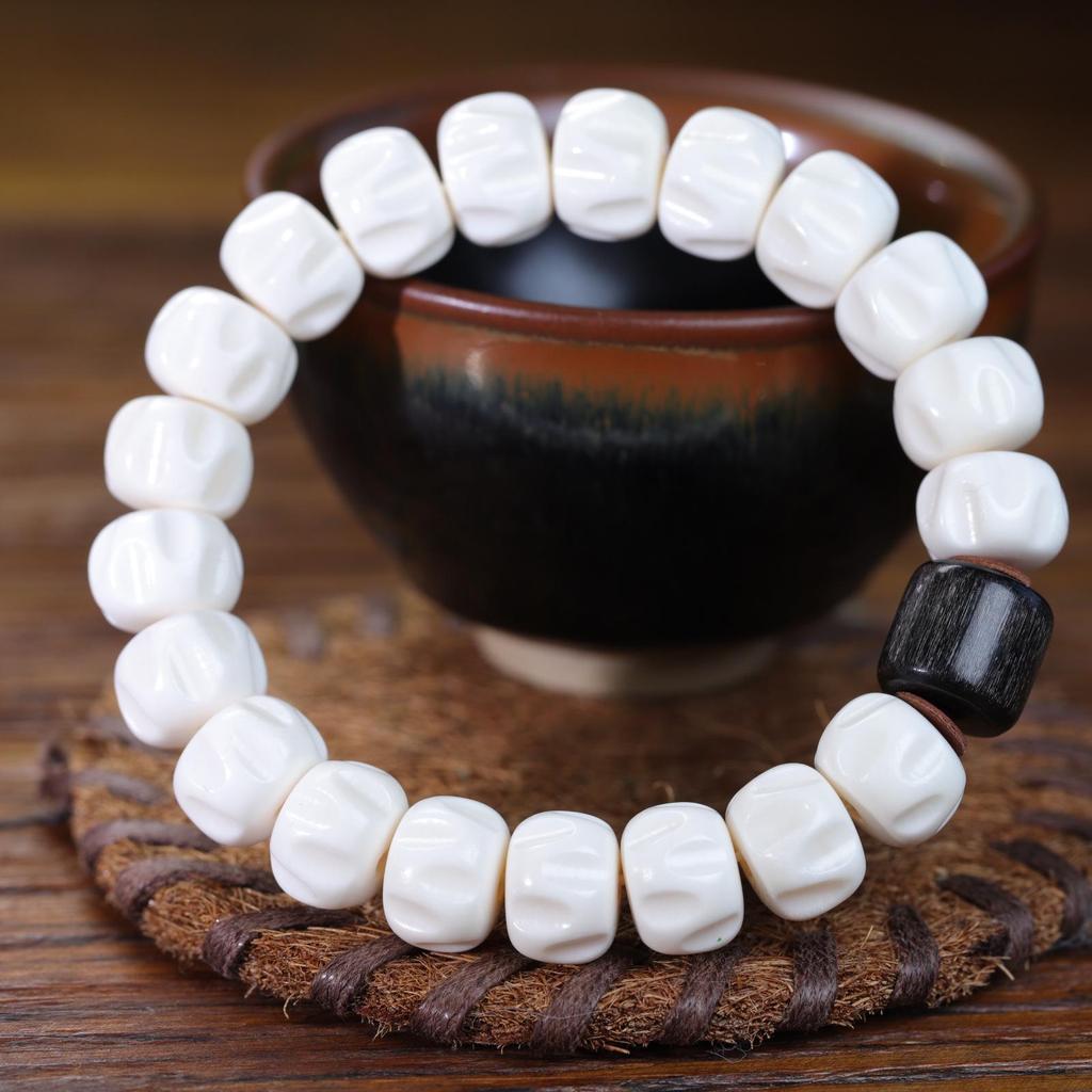 Authentic Antler Carving Wrap-Around Bracelet for Couples