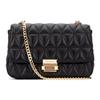 MK Sloan Commuter Flap Quilted Chain Leather Shoulder Bag Women Shoulder Bag Black 30S7GSLL3L-BLACK