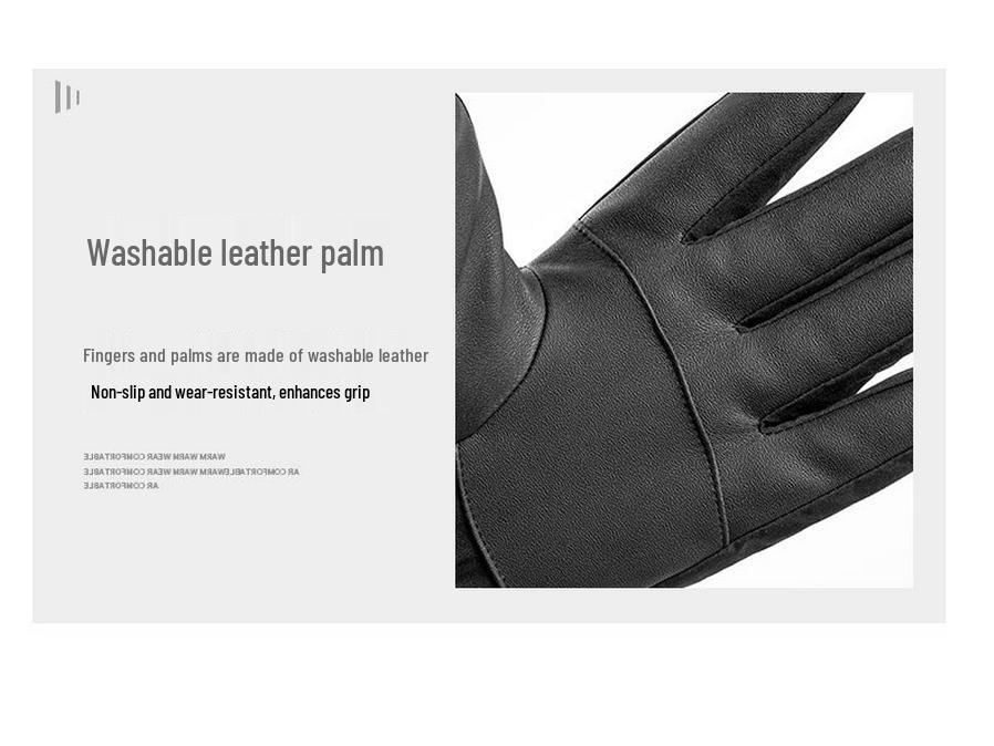 Men's Waterproof Touchscreen Ski Gloves - Winter Warmth for Cycling & Skiing