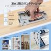 WORKPRO Staple Gun, Hand Stacker, Made in Taiwan, Cable Stacker with Handle Lock, 3-in-1 Design, Includes 200 Replacement Staples, for Woodworking, DI