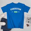 Unisex Unisex Uzbekistan EST1991 Independence Day Tshirt Tees T Shirts WoUnisex Boys 100 Cotton TShirt