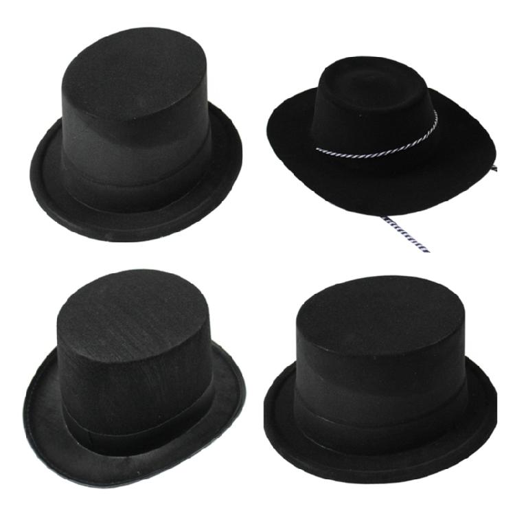 Stage Performances Flat Top Hat HippiesHat Fedoras Hat Stage Dress Up Headwear