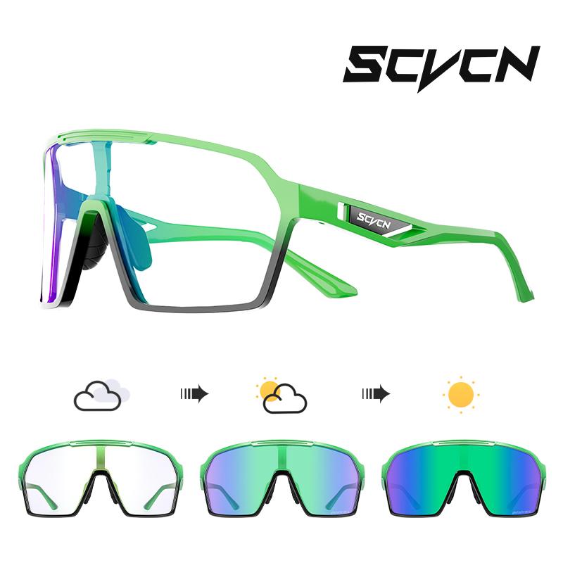 SCVCN Outdoor Photochromic Sunglasses Bicycle UV400 Eyewear Sale Sports Bike Glasses Women Driving Cycling Glasses Man MTB Road 7