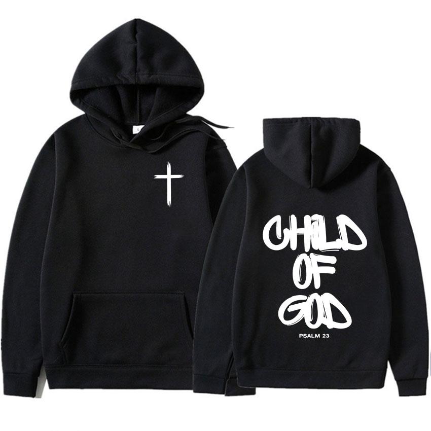 Ghod of God Bible Christian Religious Jesus Graphic Print Hoodie Mens Pop Clothing Oversized High Quality Sweatshirts Streetwear
