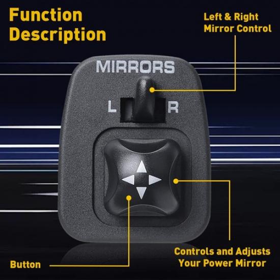 Power Mirror Switch For Ford 99-03 F150 Truck 98-99 Escort ZX2 F250 Truck EOOK