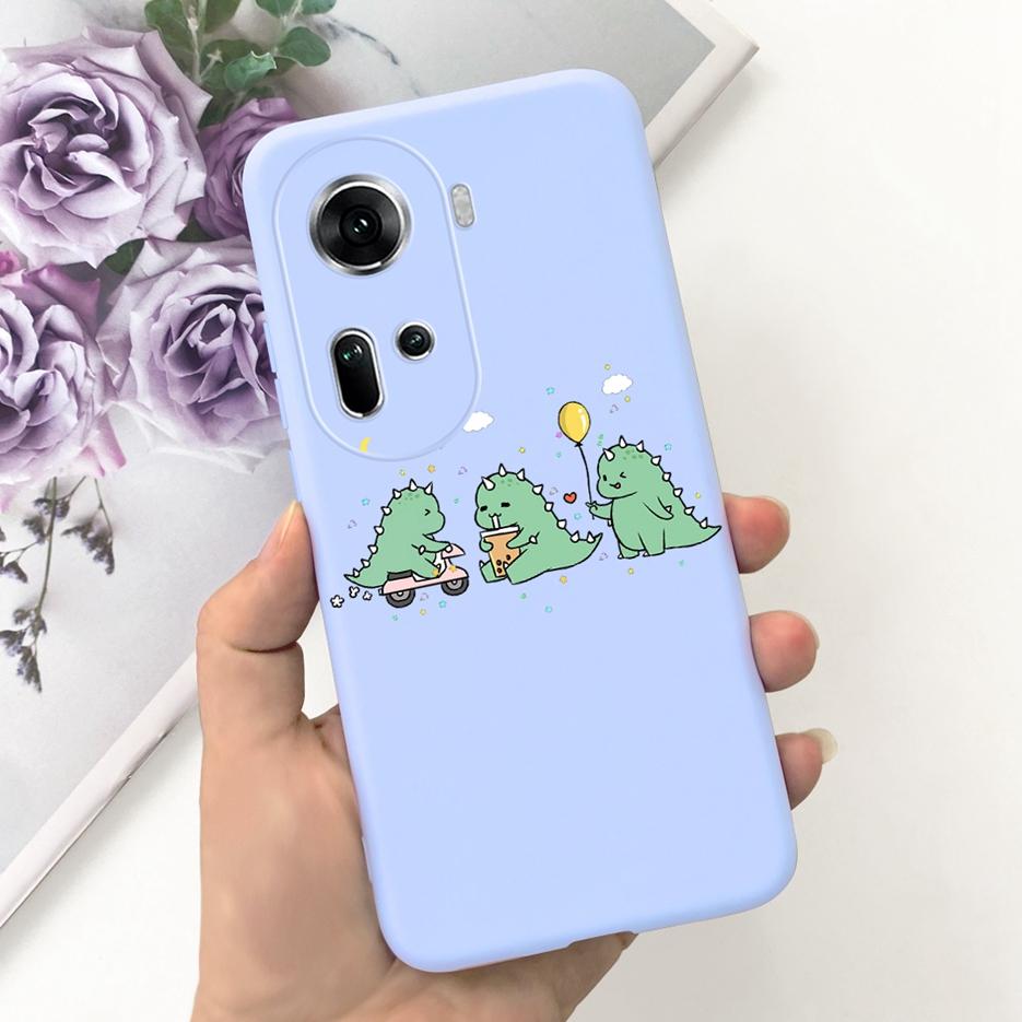 For Oppo Reno 11 5G Case CPH2599 Cute Fashion Painted Cover Soft Silicone Phone Case For Oppo Reno11 Pro Reno 11F Reno11 F Shell