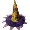 Witch Hat for Halloween Party Spiderwebs Wizard Caps Cosplay Costume Accessories Headwear Masquerades Hat Festival Supply