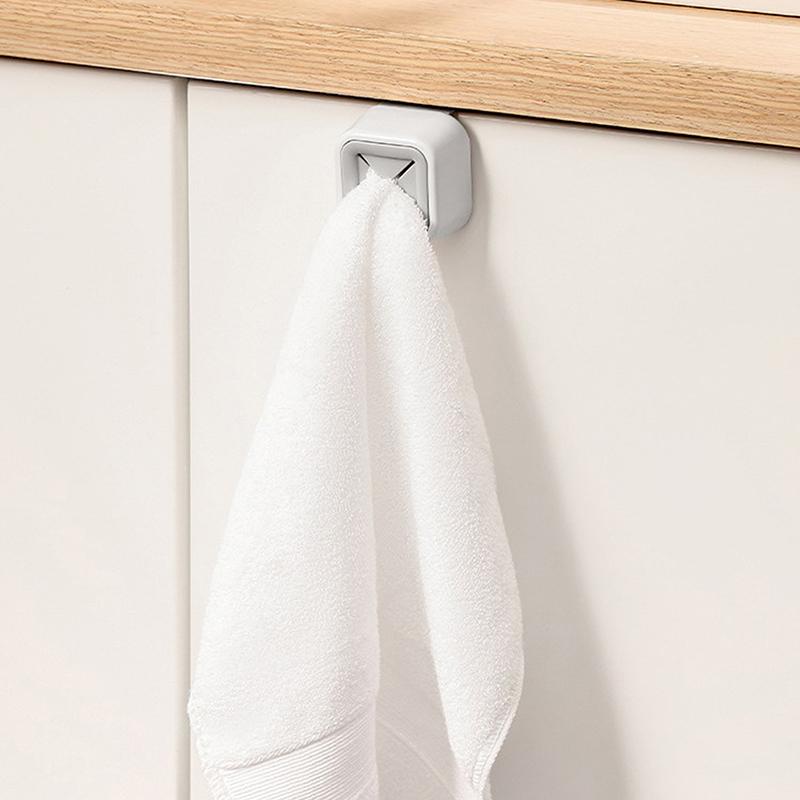 2Pc Punch Free Towel Plug Holder Bathroom Organizer Rack Towels Storage Wash Cloth Clip Bathroom Accessories Kitchen Accessories