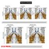 2pcs,2D plane printing Curtain Popular Peacock Mirror Durable 100% Polyester Fabric (without rod) Gifts Use for Bedroom Living