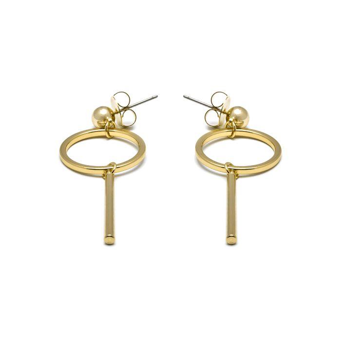 Boucles d'oreilles - LUXENTER - Coion - Métal doré - Poinçon 375/1000 - Femme adulte