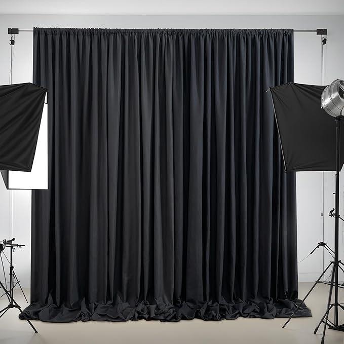 Wedding Stretch Fabric Rod Pocket Curtain for Scenic Decor
