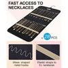 Portable Jewelry Rack with Metal Hook Jewelry Storage Roll for Storing Earrings