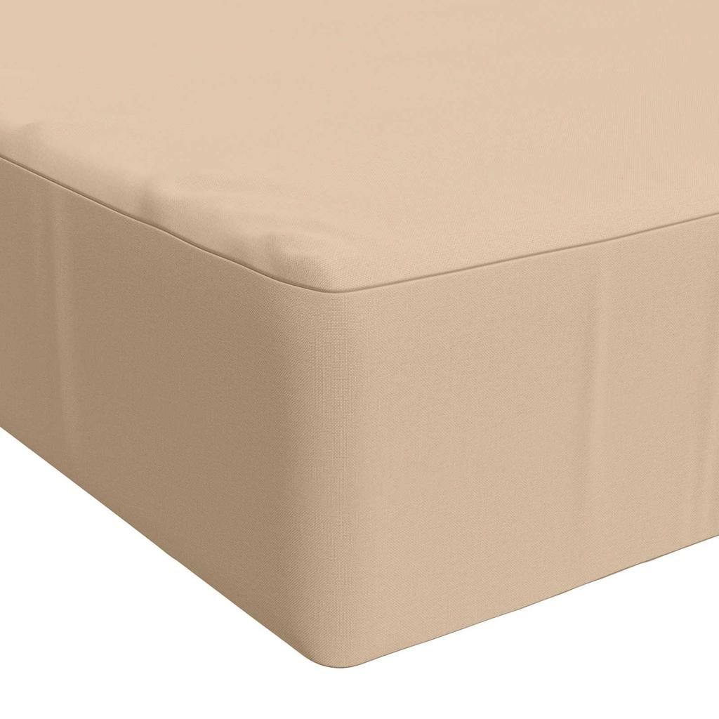 Seat Cushion SOEST 100percent Polyester Cream 120 x 60 x 15 cm