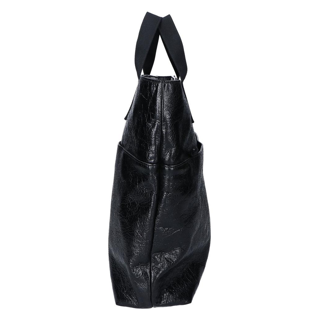 Balenciaga 638804 1VG87 Arena Lambskin Explorer Tote Bag blackUsed