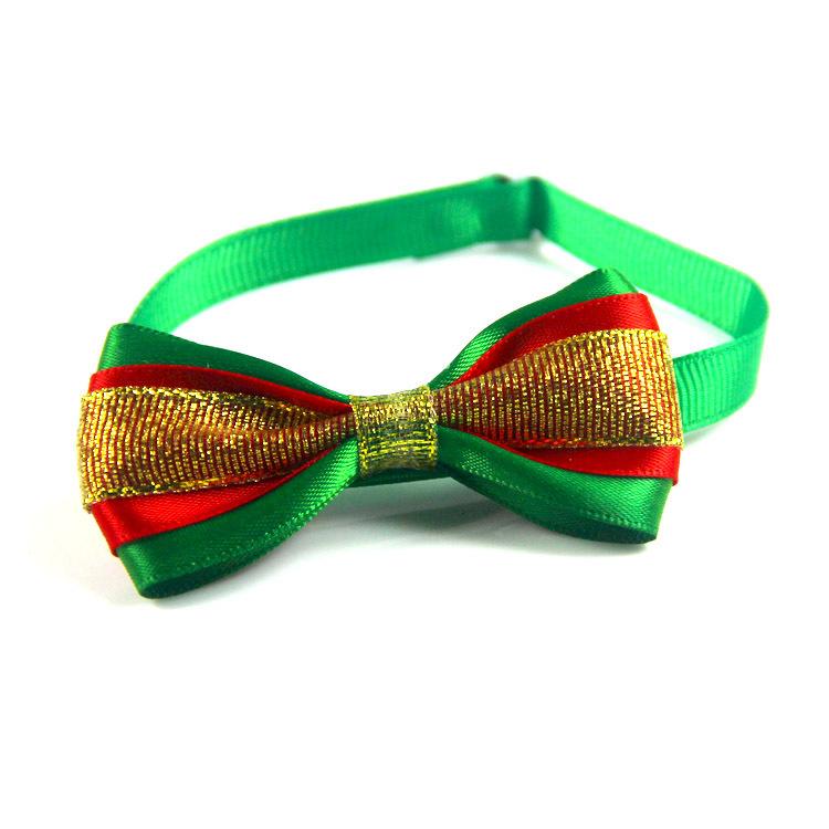 Christmas Small Dogs Collar Attachment Bow Ties Xmas Parties Puppies Cats Collar Charms Accessories Slides Bowties Assorted