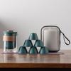 Travel Tea Set, Business Gift, Glass Outdoor Pot 2346 Ceramic Express Cup, Teapot