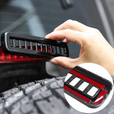 Car 3rd Brake Light Trim Cover High Mount Stop Lamp Cap For Jeep Wrangler JL 2018-2025