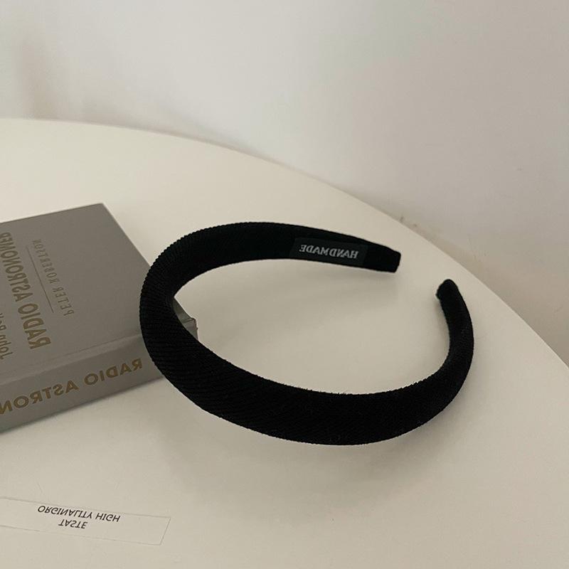 2022 Retro Fabric Sponge Headband: Colorful Japanese & Korean Style for Autumn/Winter