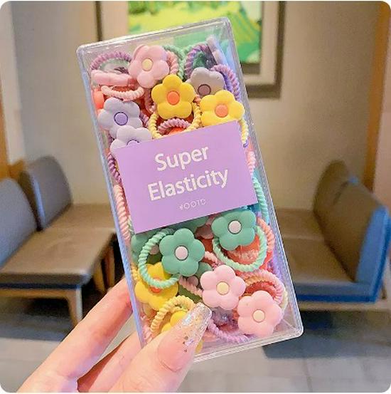 Child-Friendly Baby Hair Tie - Small, High Elasticity Rubber Band for Little Girls