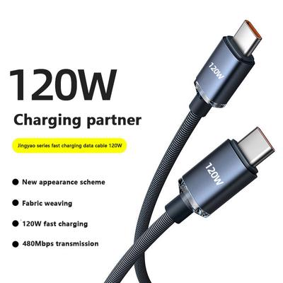120W Usb C To Type C Cable For Iphone 15 Pro Max Xiaomi 13 Oneplus Poco Oppo Pd Fast Charging Usb-C Data Cord 0.25M 1M 1.5M 2M