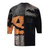 Men's Halloween Printed  Collar Three-Quarter Sleeve