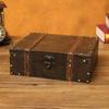 Storage Organizer Visual Interest Large Capacity Wooden Treasure Keepsake Box Decor