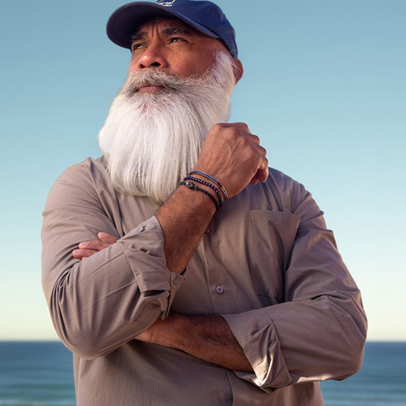 PIG & HEN Easy Ed Bracelet - Navy X Silver