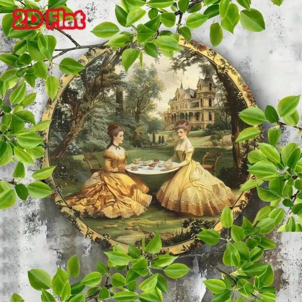 Vintage Metal Tin Sign Circular Logo Wall Decor for Home Cafe Bar Gift