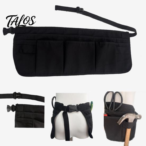 Professional Work Belt for Men Tool Bag with 12 Pockets, Waterproof Adjustable Apron Waist Carpenter Electrician, Heavy Duty Organizer Construction