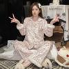 Women Golden Velvet Pajama Set Autumn Winter Warm Luxury Leopard Furry Cuff Lapel Cardigan Loungewear Diamond Velvet Home Outfit