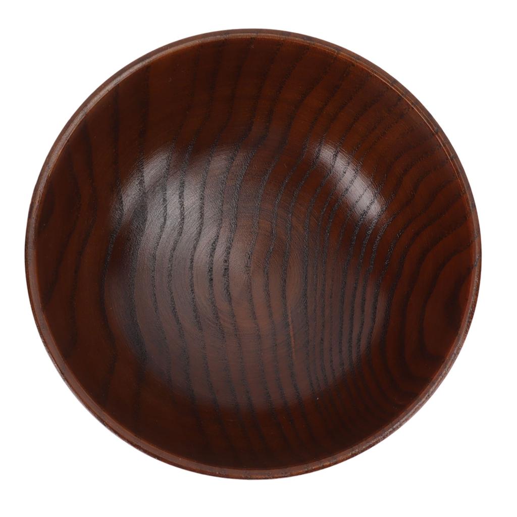 Handmade Wood Bowl Japanese Style Wooden Bowl Serving Tableware for Noodles Rice Soup Dip Salad