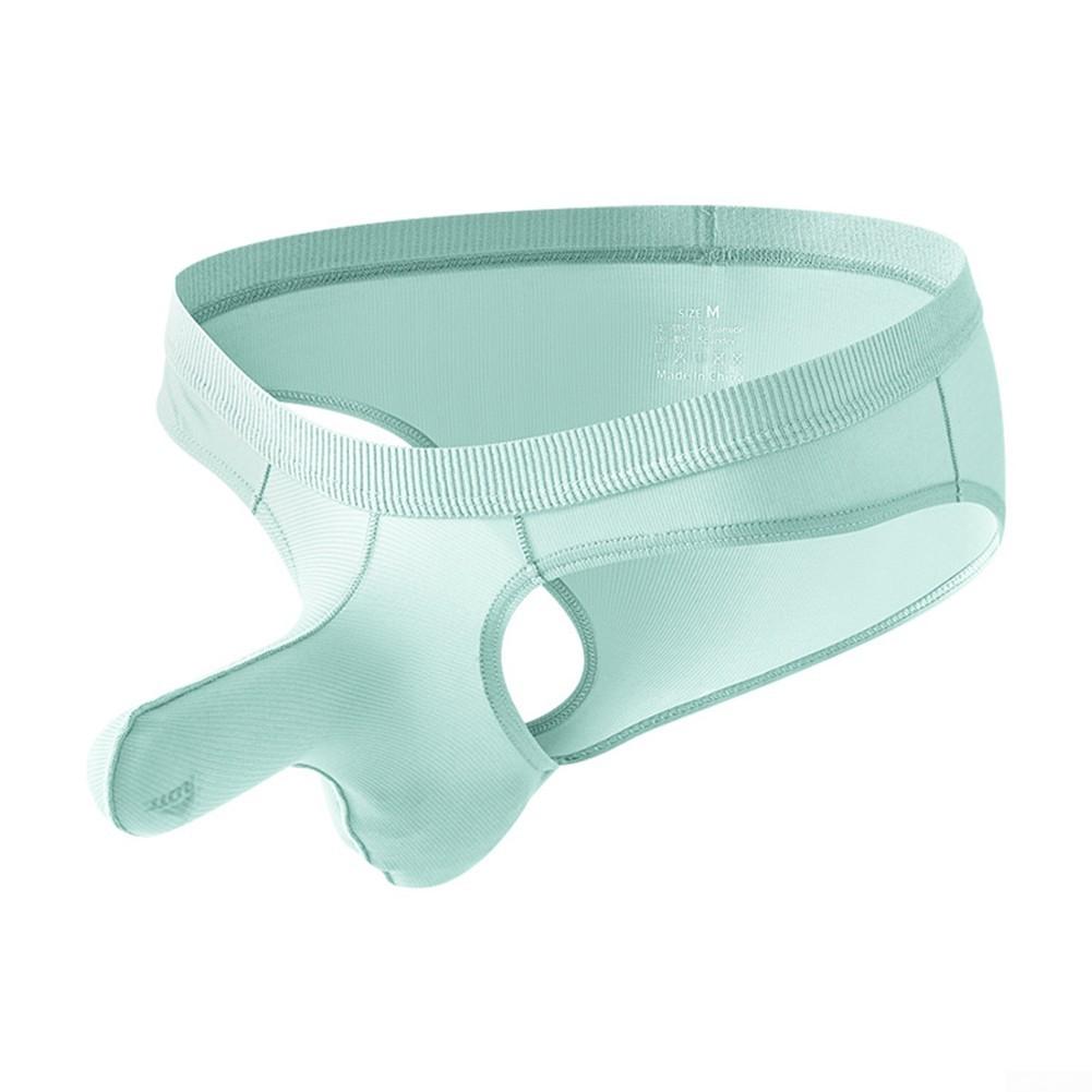 Lingerie Thong Low Waist Quick Drying Solid Bulge Pouch