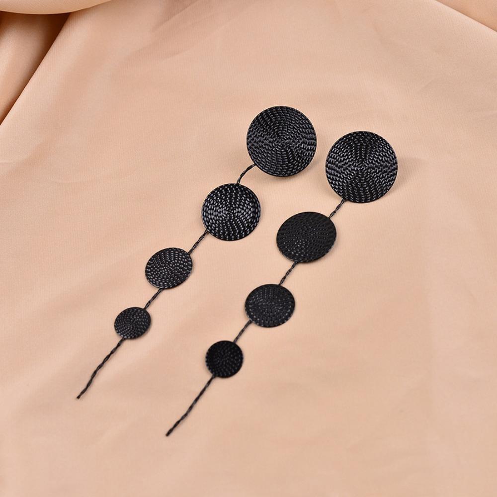 Exaggerated Circular Earrings Round Ear Pendant Vintage Drop Earrings Jewelry Gifts