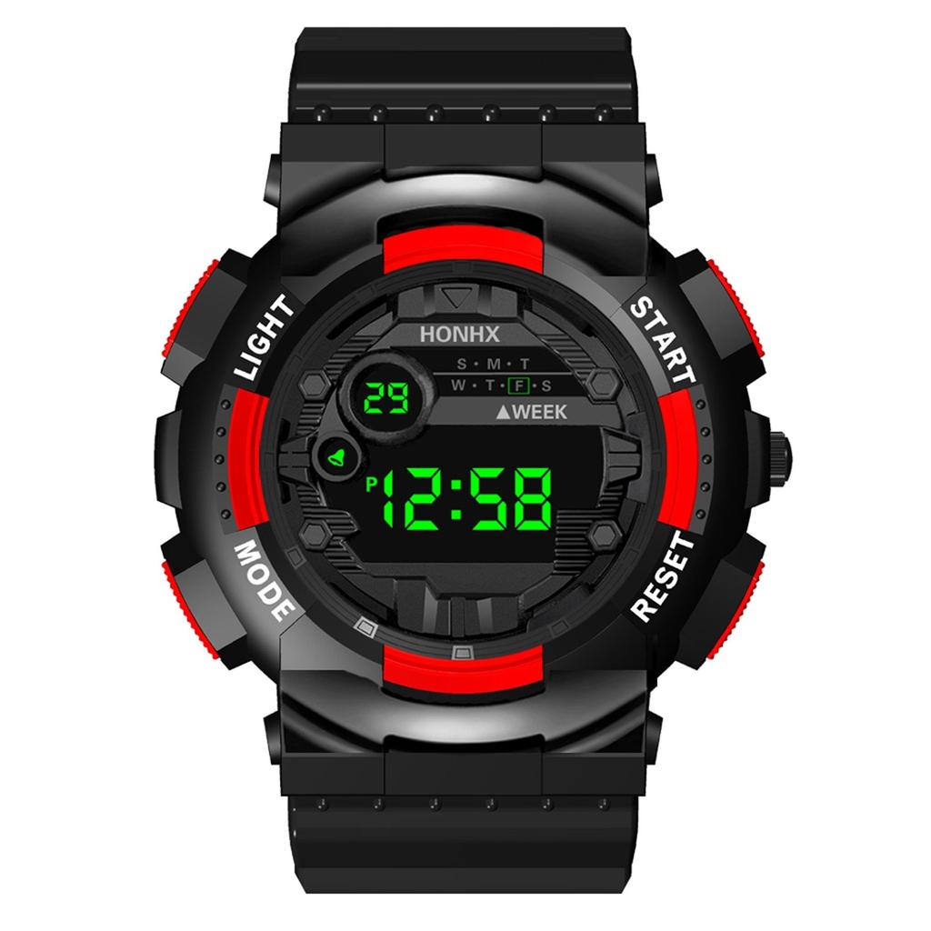  Luxury Mens Digital LED Watch Date Sport Men Outdoor Electronic Watch