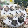 Women Earrings Balck Natural Shell Ear Rings Ornament Jewelry for Party Birthday