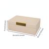 Faux Leather Jewelry Box Multi-Purpose Modern Trinket Case Stylish Design