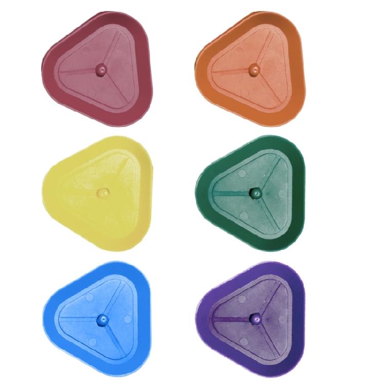 6Pcs Triangular Shape Playing Card Holder Poker Rack Card Holder Game Card Organizers Stand Clip for Adults Seniors Kids 1