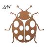 Ladybug Garden Ornament Metal Decor for Outside, Cute Ladybugs Yard Art Lawn Patio Ornaments, Wall Sculptures & Statues, Outdoor Fence Decorations