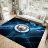 Manchester City Design Crystal Velvet Carpet Cozy Non?Slip Printed Rug For Bedroom Living Room Entrance