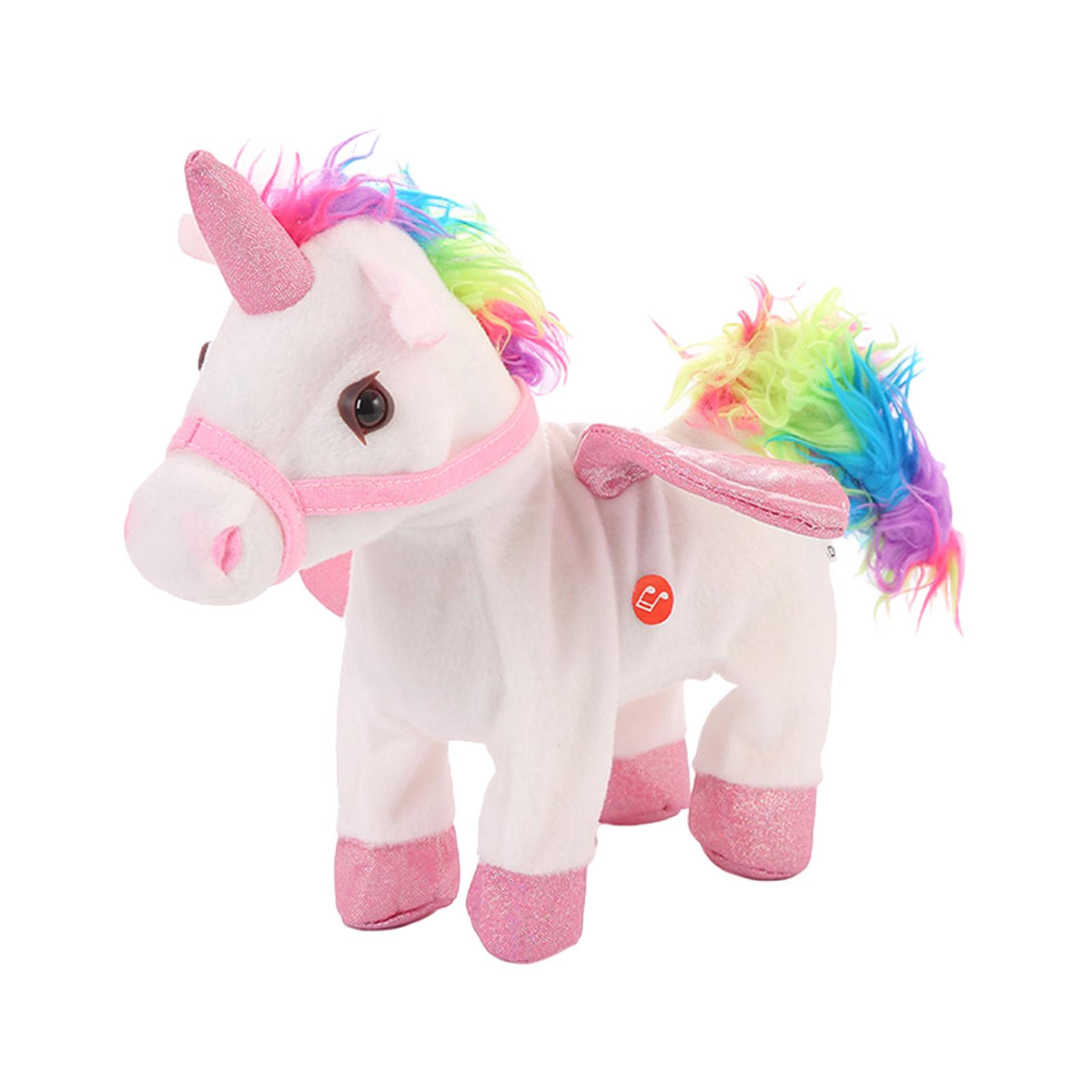 

Ходячая Электрическая Форма Плюшевое Животное Мягкая Игрушка Для Детей Электронная Музыка Рождественский Подарок One Size белый