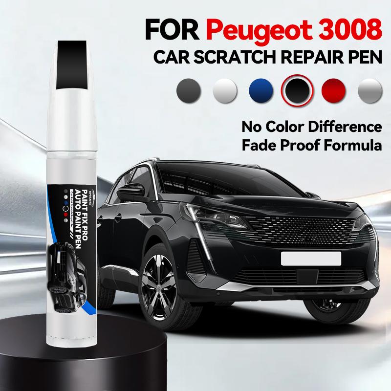 Pro Peugeot 3008 2008-2025 T84 P84 Opravná tužka na lak Dotyková pero Odstraňovač škrábanců DIY Autopříslušenství Černá Bílá Červená Modrá Šedá